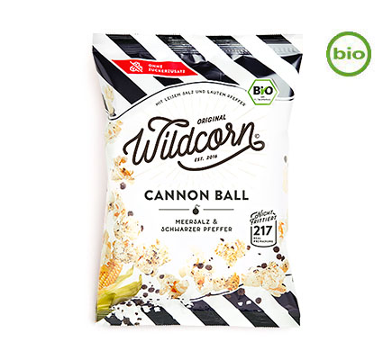 Bio Cannon Ball Popcorn, Meersalz & Schwarzer Pfeffer 50g