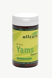 Yams, 60 Kapseln à 400 mg Yams Wurzelpulver