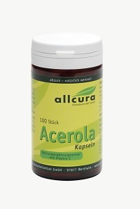 Acerola, 100 Kapseln à 50mg Vitamin C