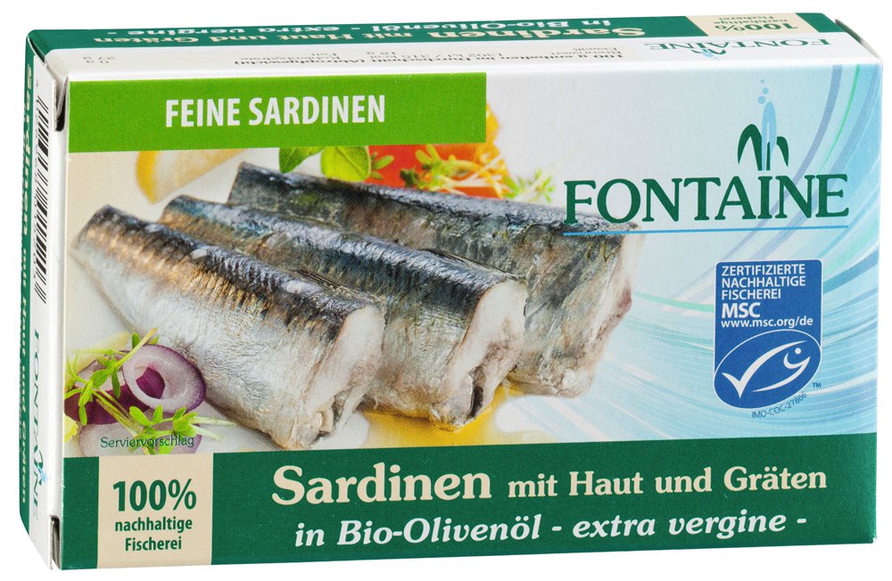Sardinen in Bio-Olivenöl 120g