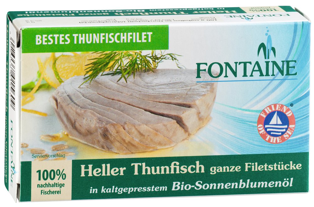 Heller Thunfisch in Bio-Sonnenblumenöl 120g
