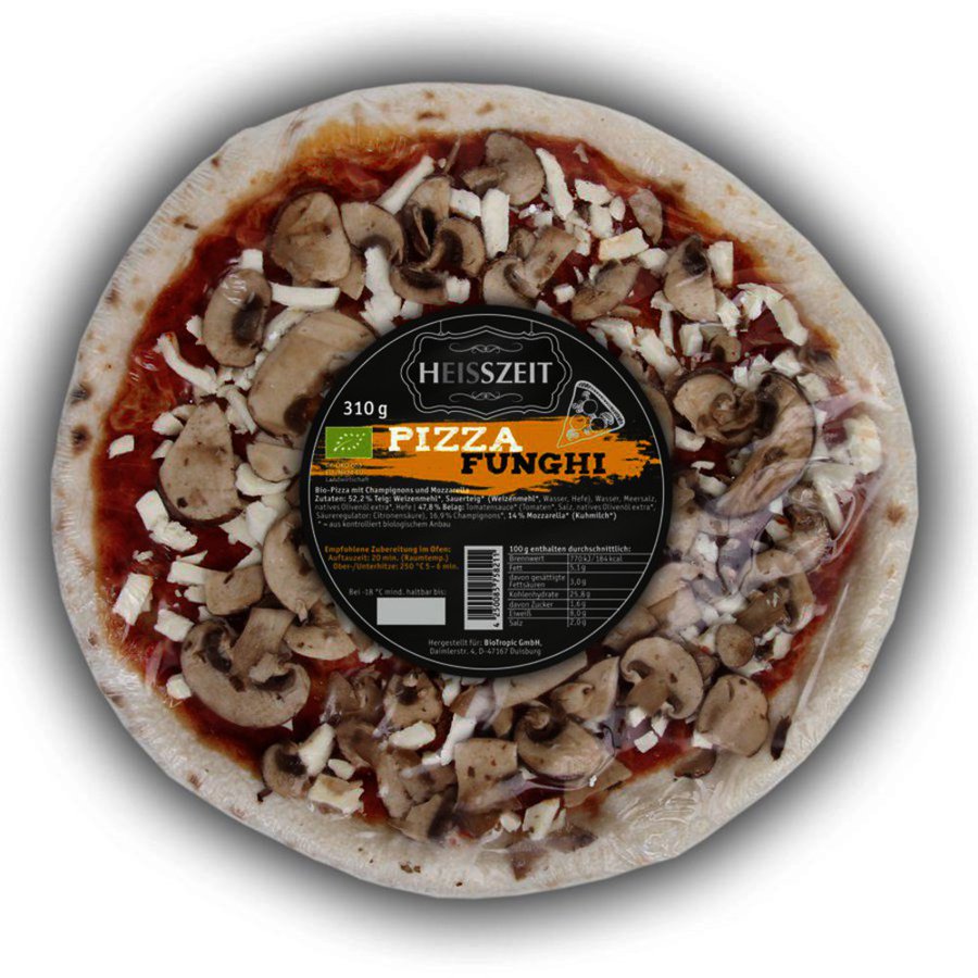 TK-Steinofen-Pizza Funghi Heisszeit 310g