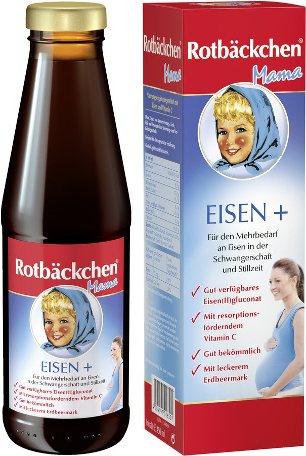 Bio Rotbäckchen Mama Eisen plus 450ml