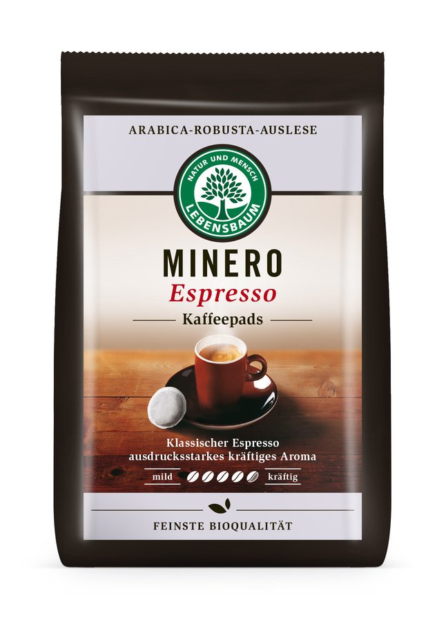 Bio Minero Espresso, 18 Kaffeepads, 126g