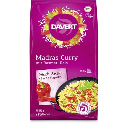 Bio Madras Curry mit Basmati Reis 170g