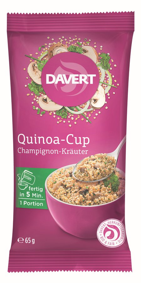 Bio Quinoa-Cup Champignon-Kräuter 65g