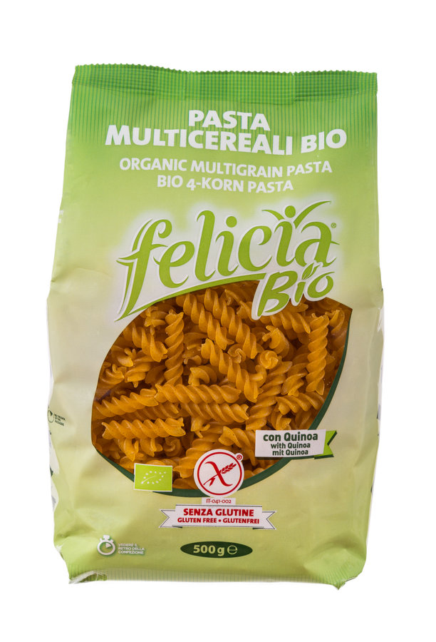 Bio 4-Korn Fusilli mit Quinoa glf 500g