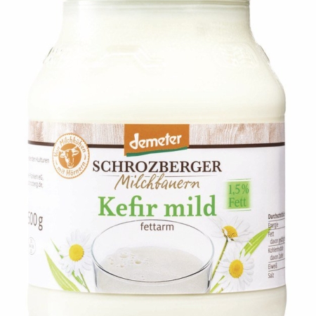 Bio Kefir mild DEMETER 1,5% 500g (Pfandartikel)