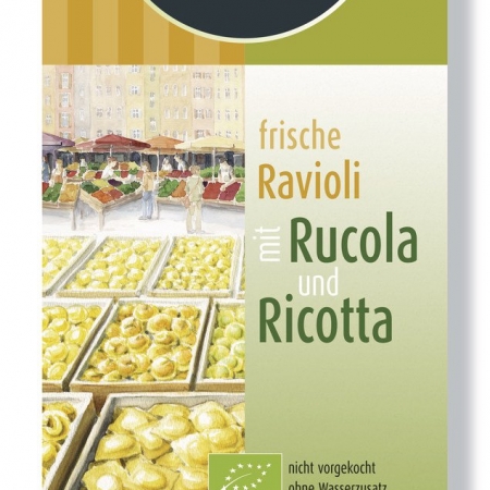 Bio Frische Ravioli Rucola & Ricotta 250g