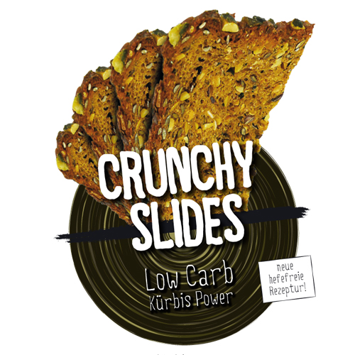 Bio Crunchy Slides Low Carb Kürbis Power 60g