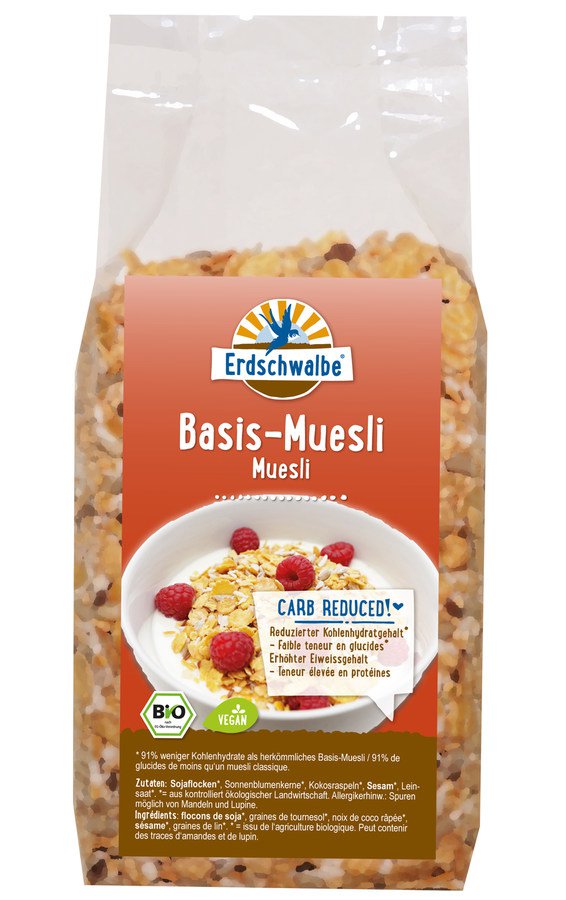 Bio Basis-Müsli - Reduzierter Kohlenhydratgehalt., 300g