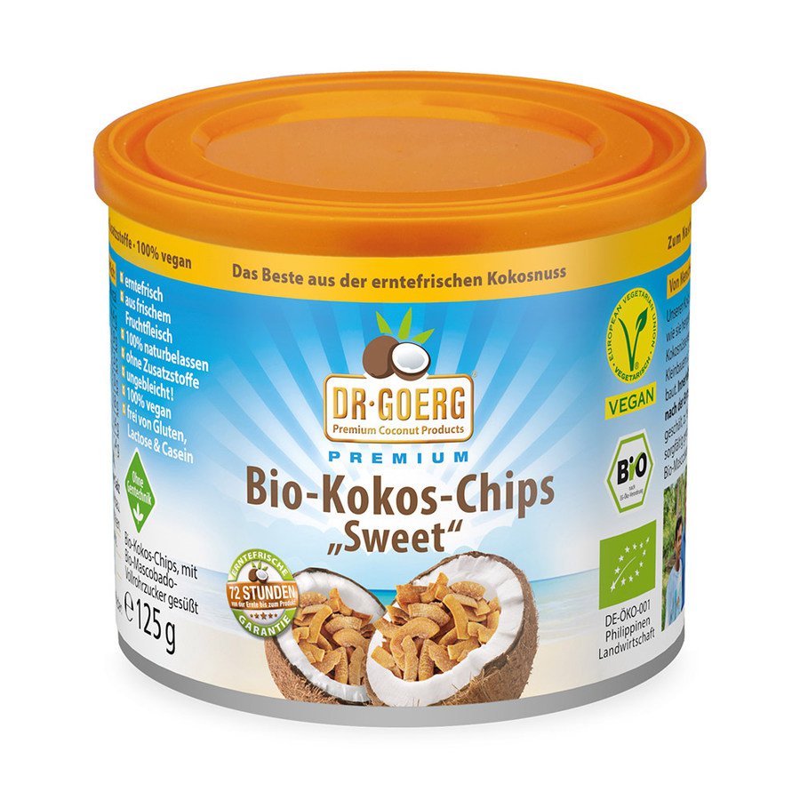 Bio-Kokos-Chips, 125g Dose