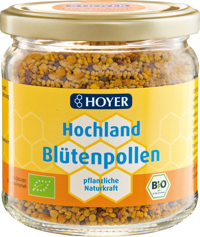 Bio Hochland-Blütenpollen, 225g Glas