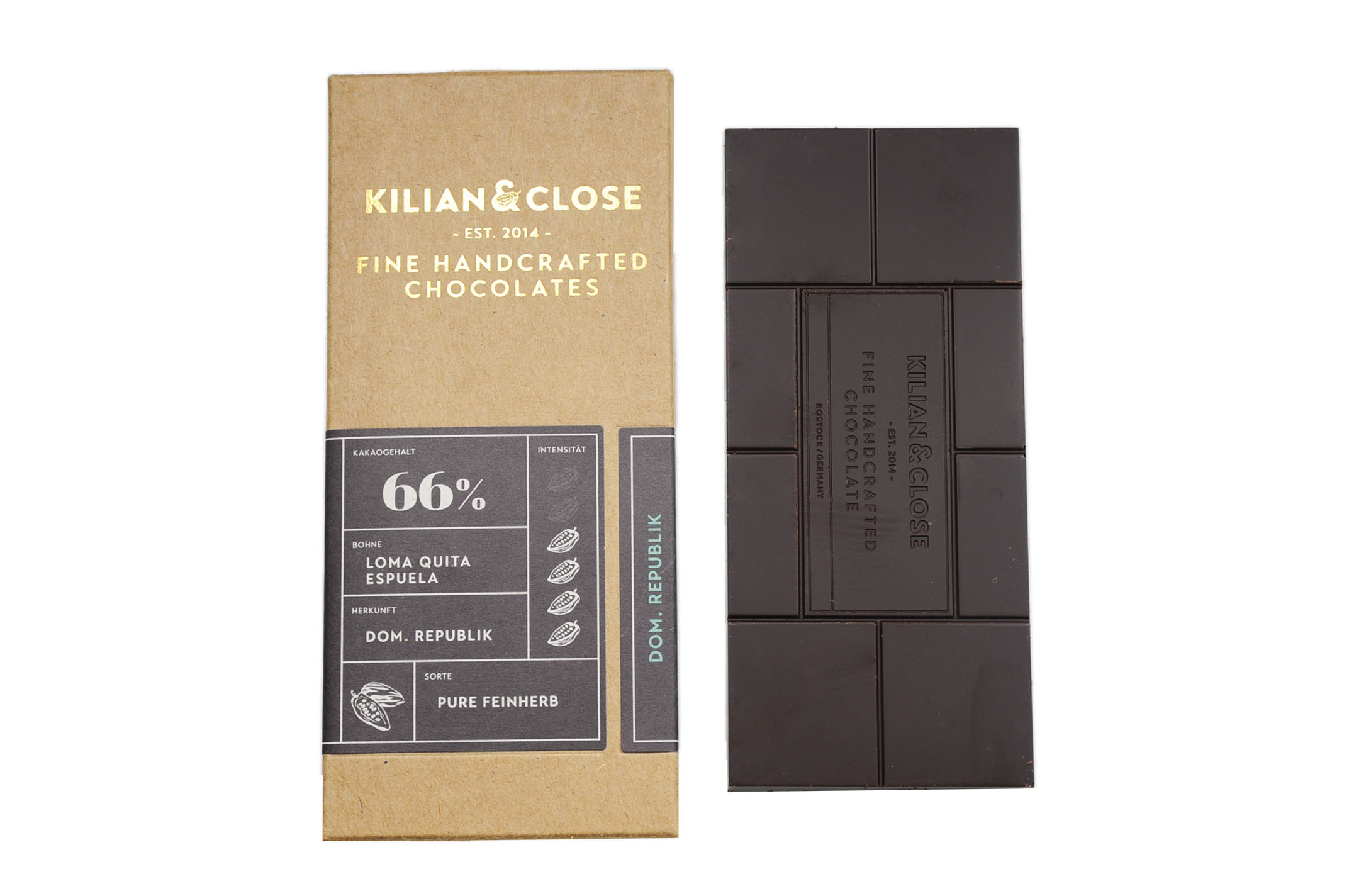 Bio Pure Feinherbe Schokolade Dom. Republik, 66% Kakao, 80g