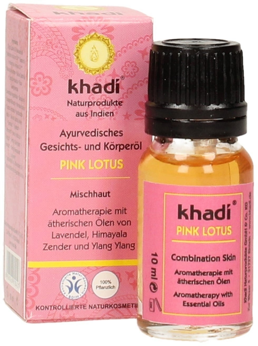 Ayurvedisches Gesichts- und Körperöl Pink Lotus 100ml