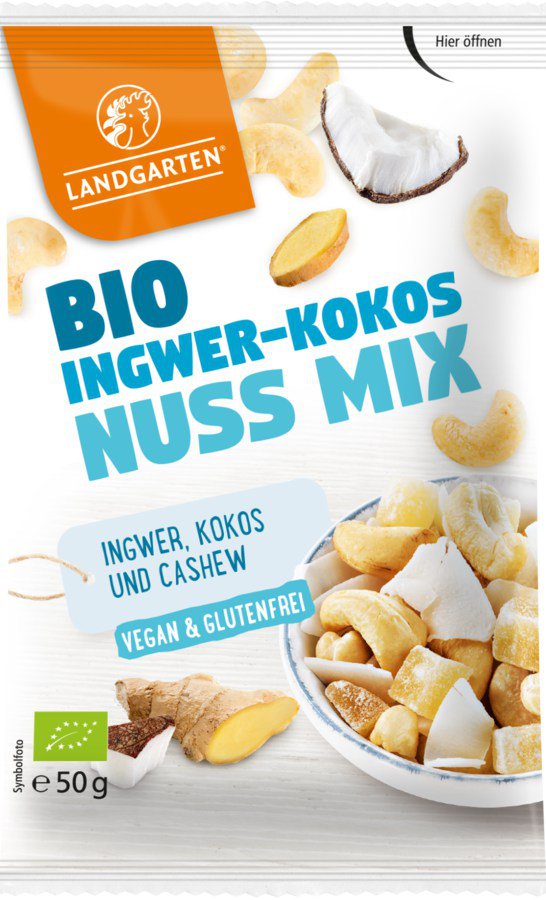Bio Ingwer-Kokos-Nuss Mix 50g