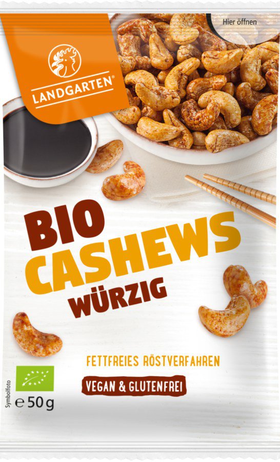 Bio Cashews Würzig 50g