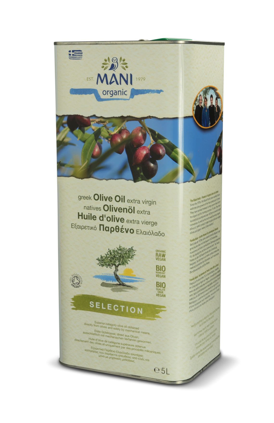 Bio Olivenöl nativ extra, Selection, 5 I Kanister