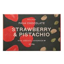 Bio Strawberry + Pistachio mit 50% Kakao, 45g Tafel