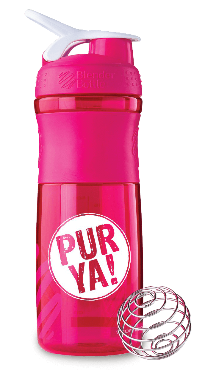 Purya! Shaker - Pink/White BPA-frei