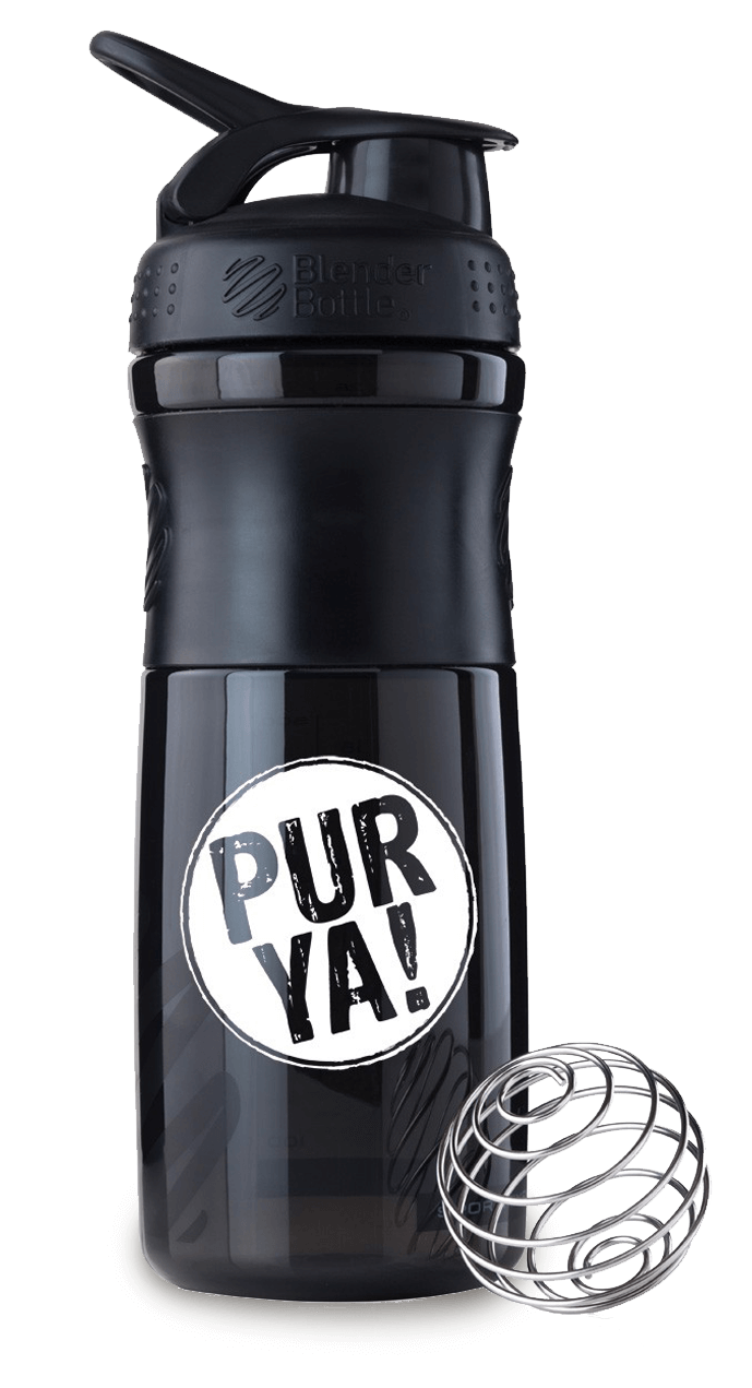 Purya! Shaker - Black/Black BPA-frei
