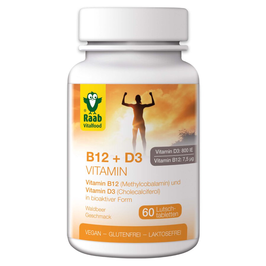 Vitamin B12 + D3, 60 Lutschtabletten á 1,5g