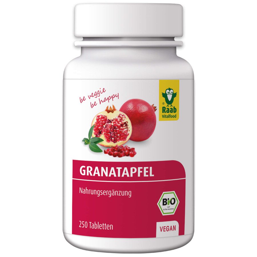 Bio Granatapfel, vegan, 250 Tabletten à 350 mg, Dose