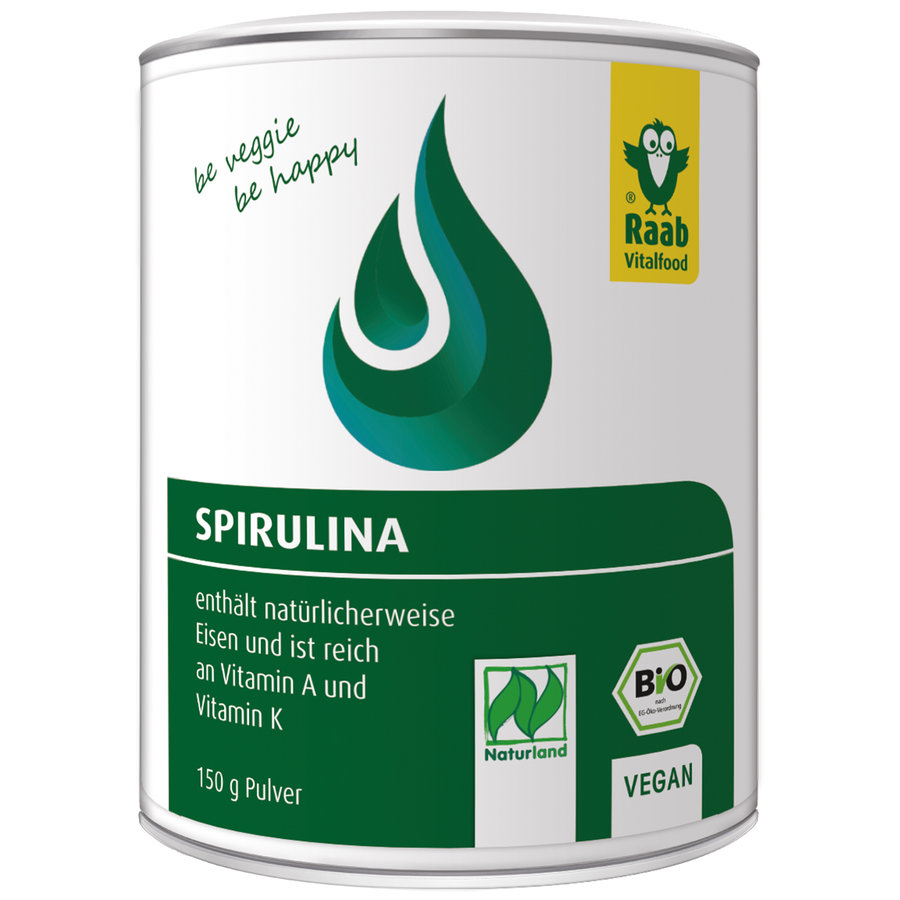 Bio Spirulina, vegan, Pulver, 150g Dose