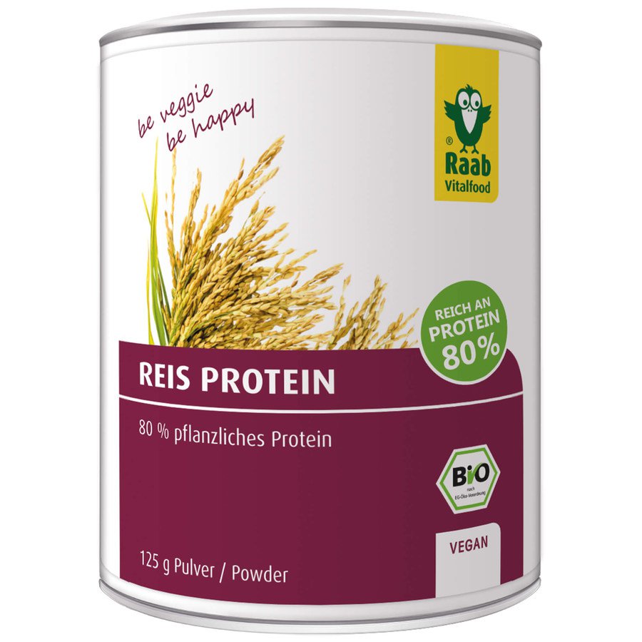 Bio Reis Protein Pulver, vegan, 125g Dose