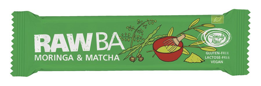 Bio "Moringa-Matcha" raw ba Riegel 40g