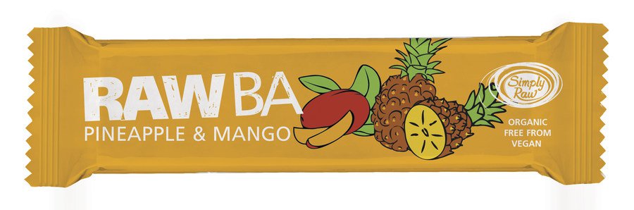 Bio "Ananas-Mango" raw ba Riegel 40g