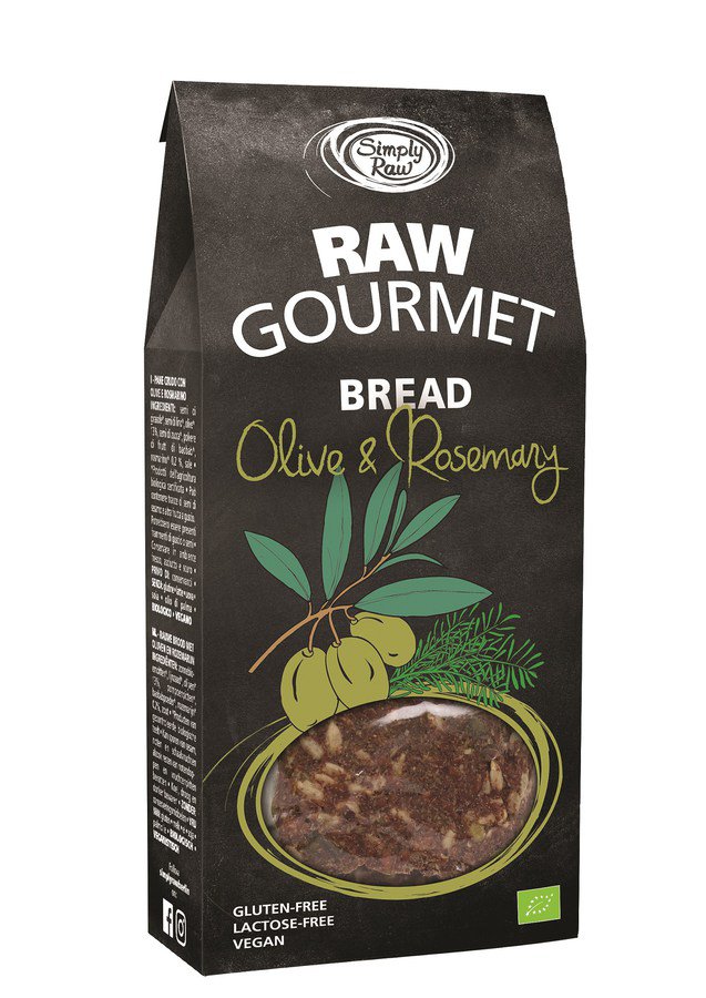 Bio Raw Gourmet "Olive & Rosemary" Bread 90g