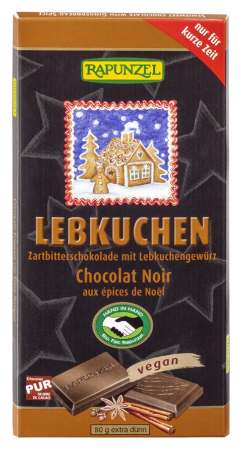 Bio Zartbitter Schokolade Lebkuchengewürz 80g