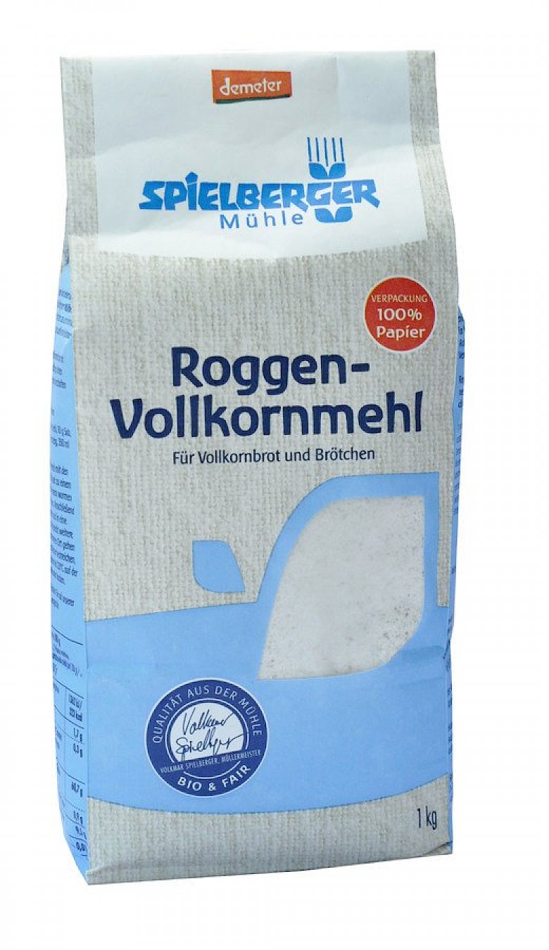 Bio Roggen-Vollkornmehl DEMETER 1kg