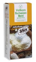 Buchweizen-Vollkorn-Mehl, glutenfrei, 1000g