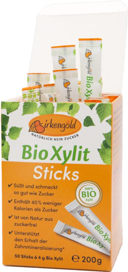 Bio Xylit Sticks Stick-Box 50 Stück, 200g