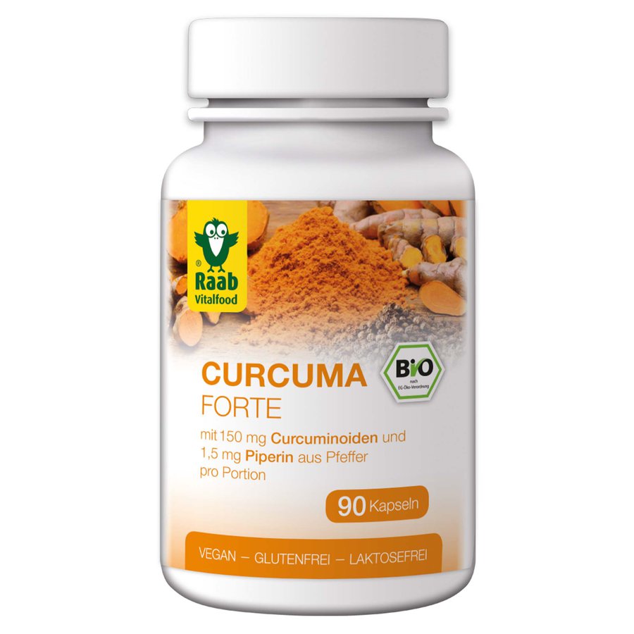 Bio Curcuma forte, vegan, 90 Kapseln, Dose