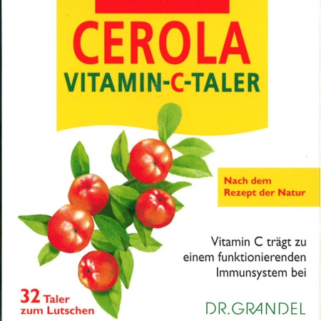 Cerola Vitamin-C-Taler zum Lutschen, 32 Stk.