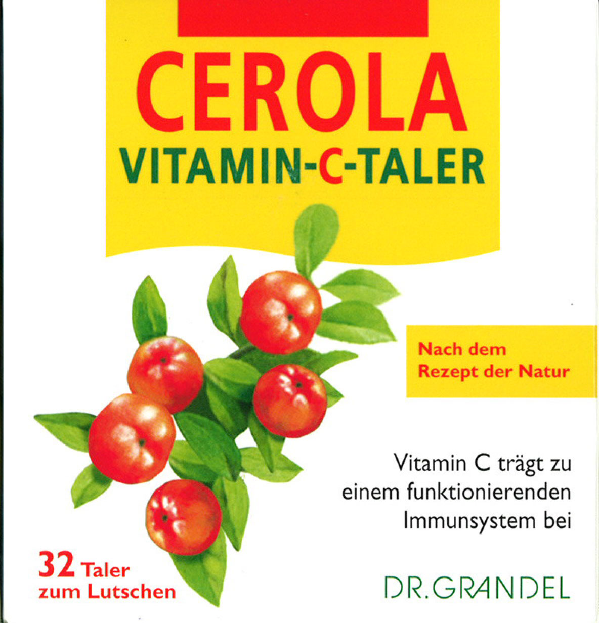 Cerola Vitamin-C-Taler zum Lutschen, 32 Stk.