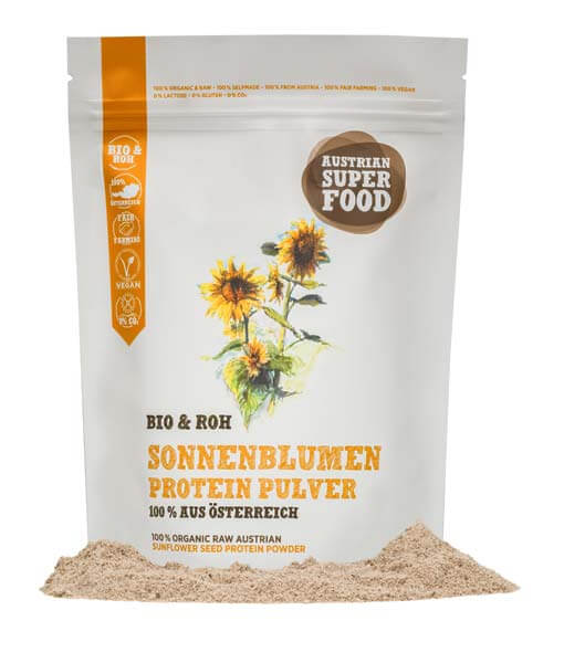 Bio Sonnenblumen Protein Pulver roh, 53% Protein 350g