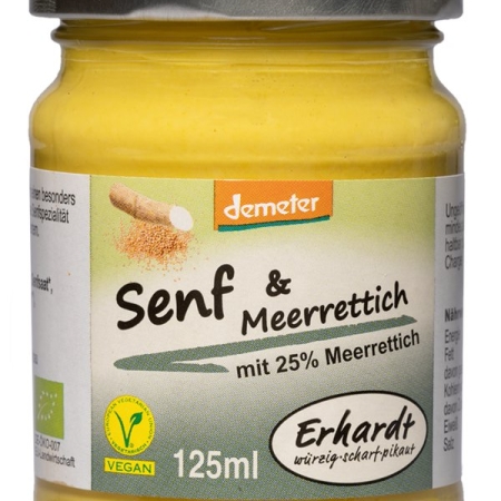 Bio Senf & Meerrettich DEMETER 125ml