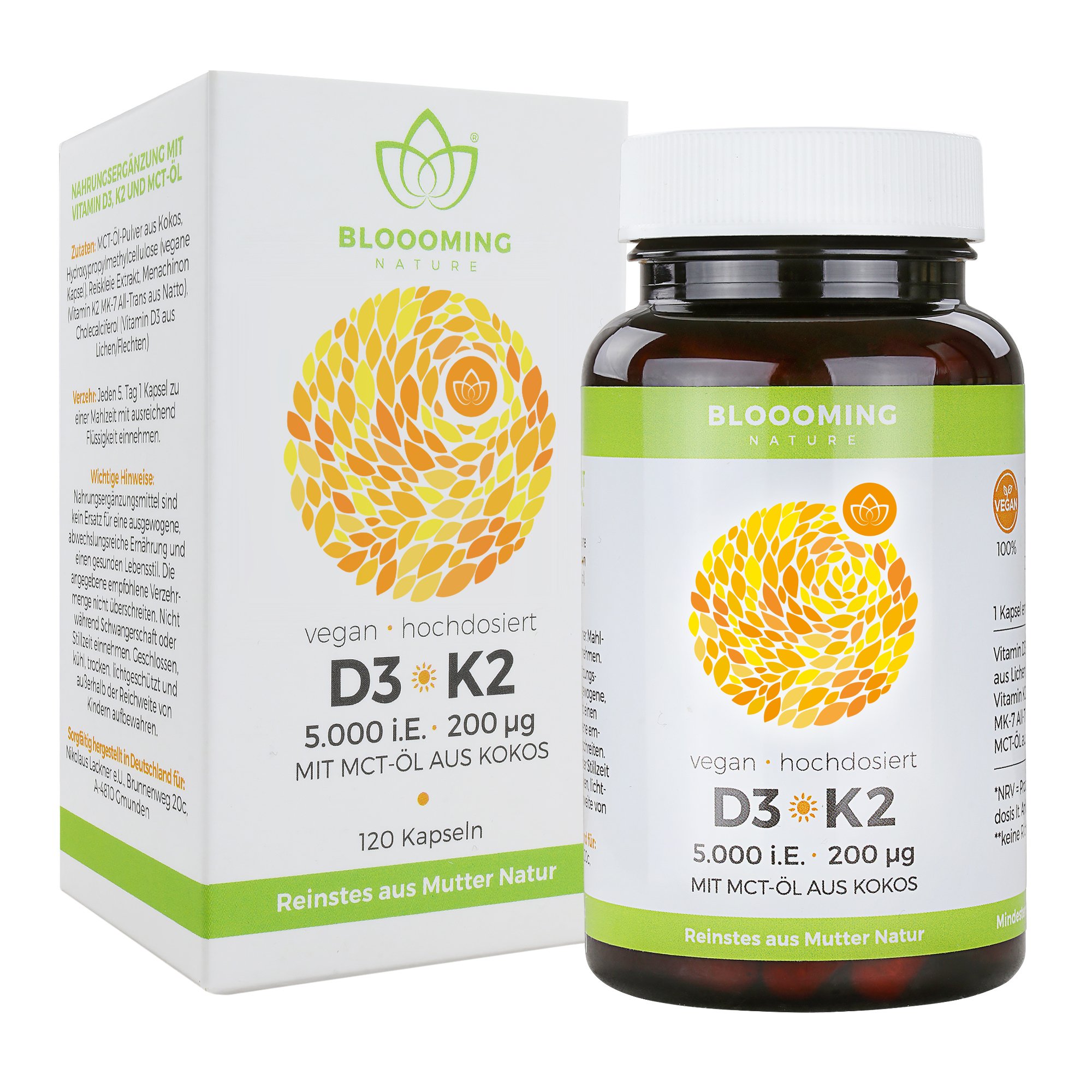 Vitamin D3-K2, 120 Kapseln