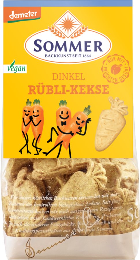 Bio Dinkel Rübli-Kekse DEMETER 150g