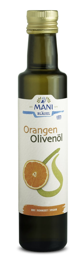 Bio Orangen Olivenöl, 250ml Flasche