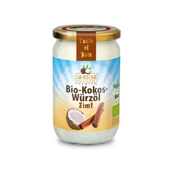 Bio-Kokos-Würzöl Zimt, 190ml Glas