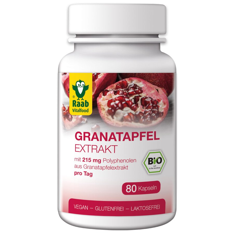 Bio Granatapfel Extrakt, 80 Kapseln à 530mg