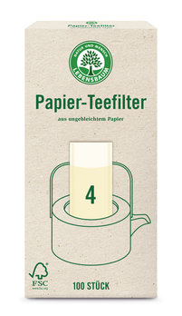 Papier Teefilter Gr. 4, 100 Stk
