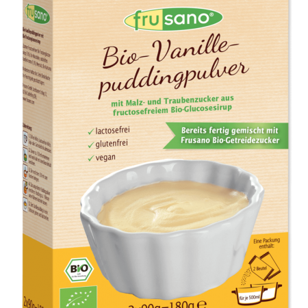 Bio Vanille-Pudding mit Getreidezucker 180g