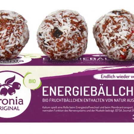 Bio Aronia Energiebällchen, 3 Stk. á 20g