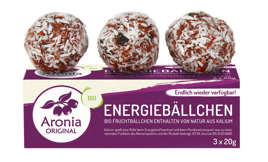 Bio Aronia Energiebällchen, 3 Stk. á 20g